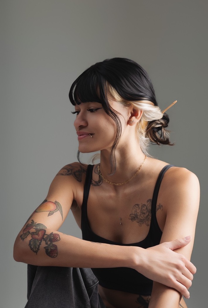 Retrato de Wany, tatuadora